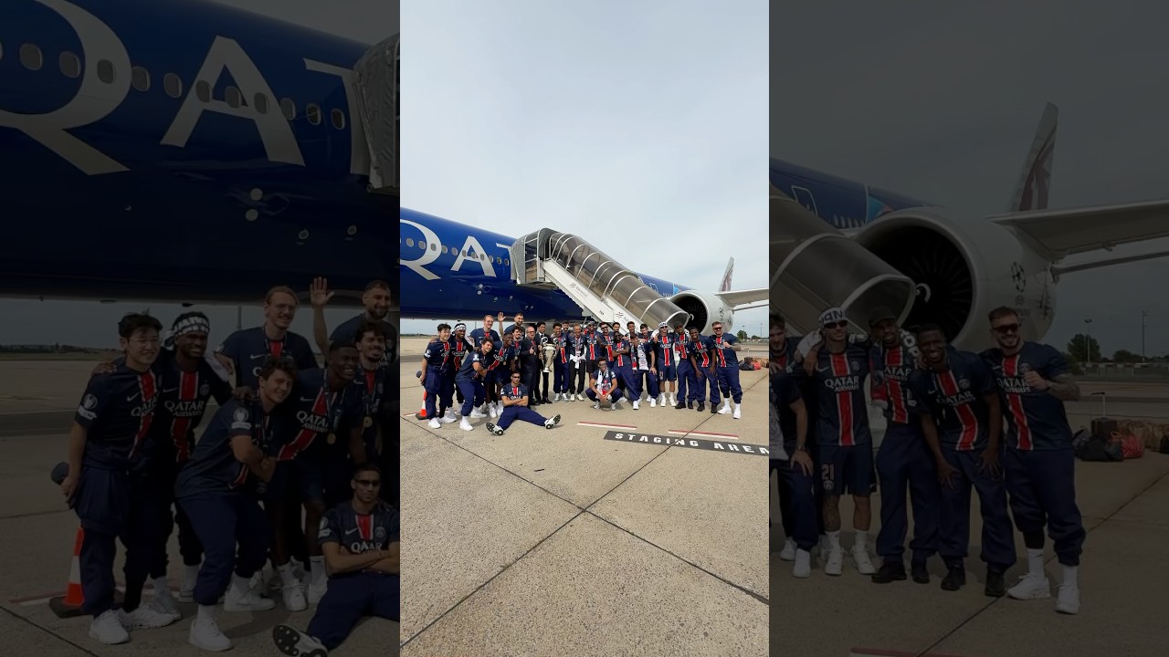 Touchdown in Paris 🏆 ​⁠@qatarairways