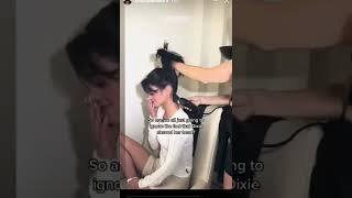 Dixie D'amelio SHAVES HER HEAD😳🤕