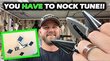 Crossbows & Single Bevels - YOU HAVE TO NOCK TUNE!!