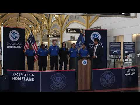 Secretary Noem Hosts Press Conference at Ronald Reagan National Airport
