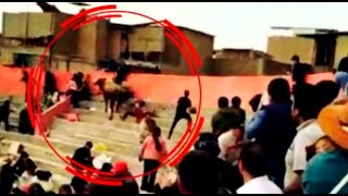 Toro Saltó A Tribuna Y Dejó Herida A Una Mujer En Villa María Del Triunfo