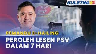 PEMANDU E-HAILING | Proses Peroleh Lesen PSV Dalam Seminggu