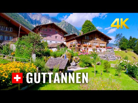 Guttannen Switzerland, a beautiful village in the Swiss Alps