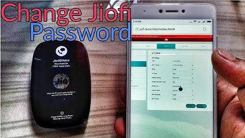 Change Jiofi Hotspot PASSWORD |easily from your mobile | Hindi