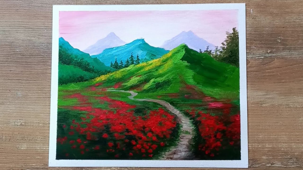 Acrylic Painting Meadow Landscape Painting Landscape Painting Step By acrylic-painting-meadow-landscape-painting-landscape-painting-step-by