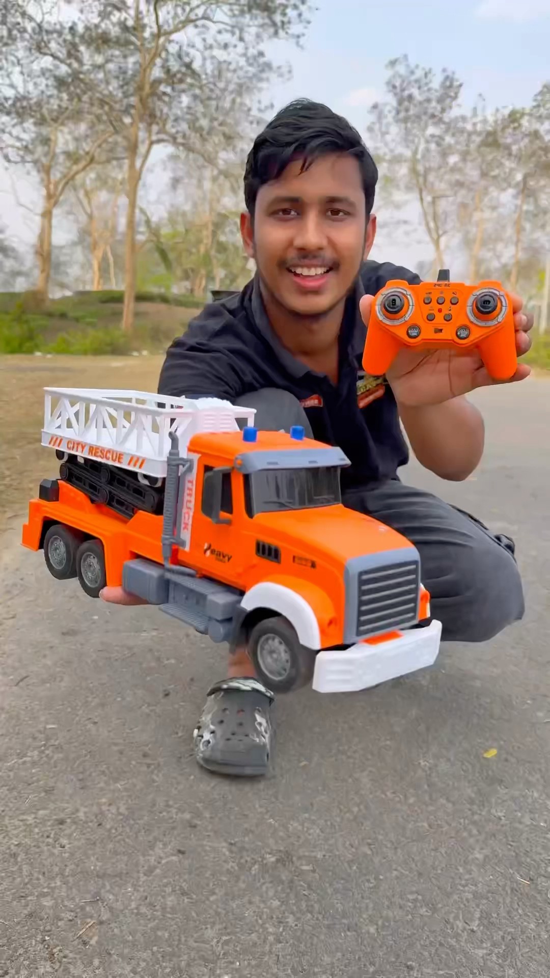 Big size Road Rescue Truck Remote Control