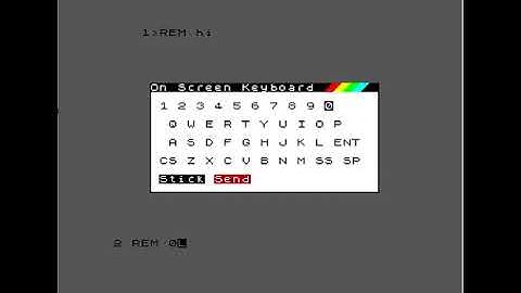 ZEsarUX emulator - Improved On Screen keyboard