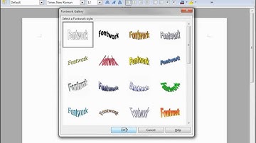 LibreOffice-Writer (80) Fontwork-Part 1