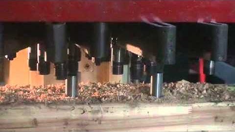 Metal and wood Multiple spindle drilling machine