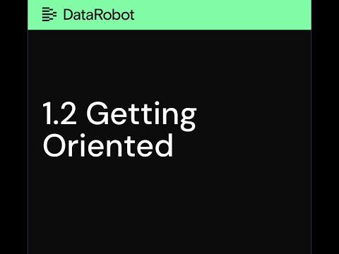 Chapter 1.2   Getting oriented