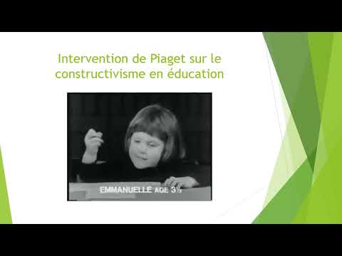 Le construtivisme de jean Piaget