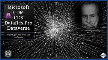 Microsoft Dataverse, CDS, Dataflexpro CDM and Power Platform. The concepts explained