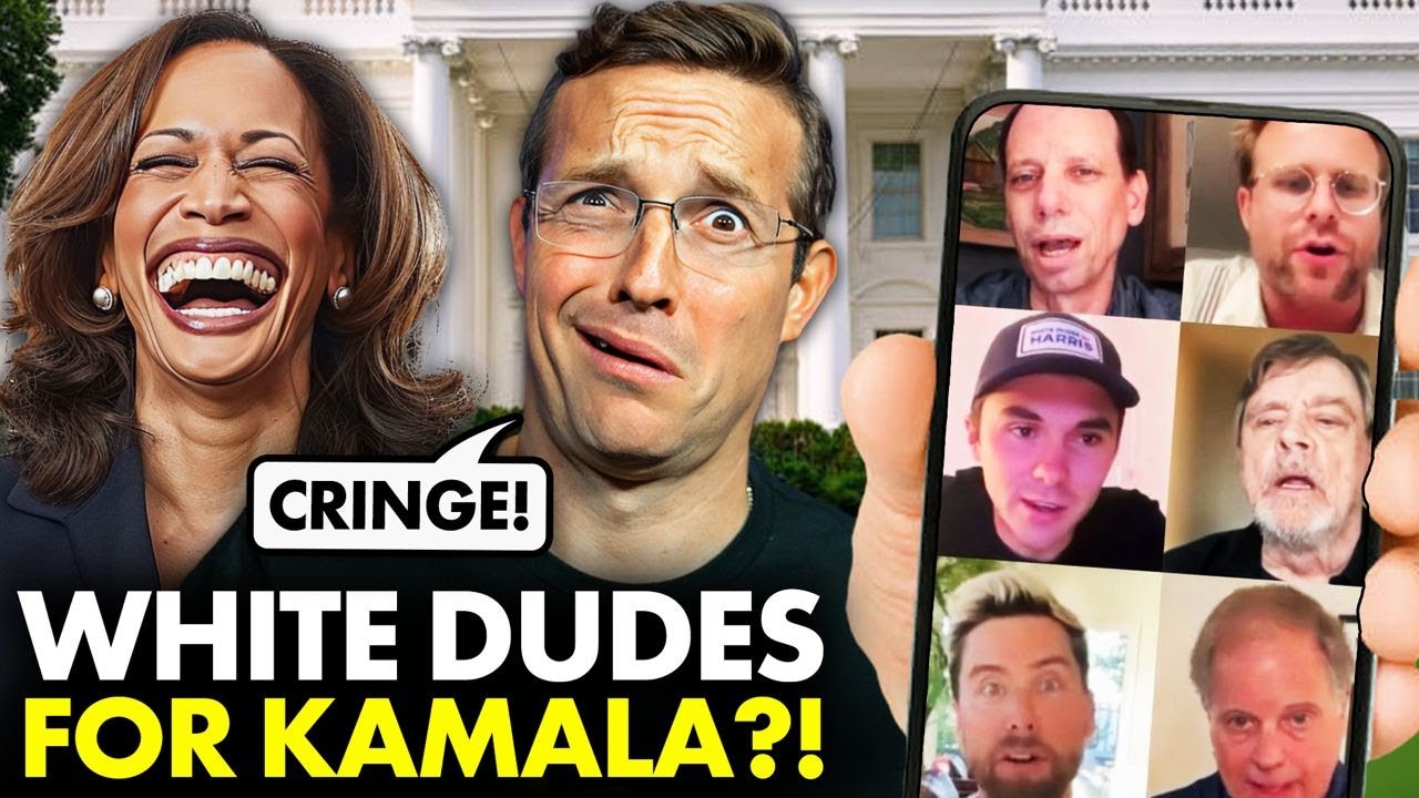 Kamala Holds CRINGE ‘White Dudes for Harris’ Zoom Call | DRAGGED By Internet: ‘Soy Boys!’