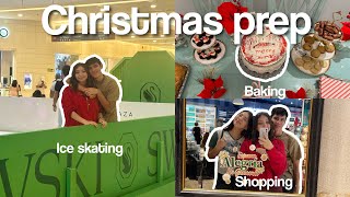 CHRISTMAS PREP | Going ice skating, baking cookies, baking a cake and getting ready! 🎄☃️