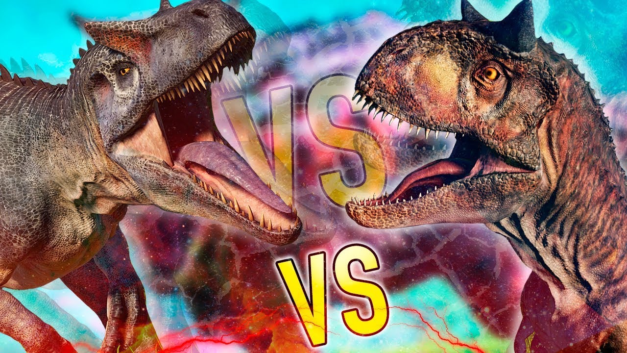 CARNOTAURUS VS ALLOSAURUS Versus de Dinosaurios De Jurassic World Y