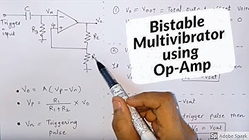 BISTABLE MULTIVIBRATOR USING OP-AMP explained in simple way - in hindi - Electronics Subjectified