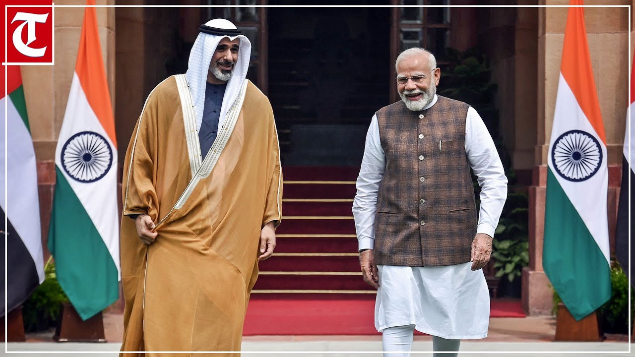LIVE: Crown Prince of Abu Dhabi meets PM Modi - YouTube