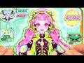 ASMR Sticker Book 💚 Green Future Girl Dress Up | Relaxing Paper DIY Sounds