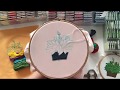 A satin stitch and French knots tutorial. Peace Lily stitch along. Free hand embroidery design