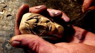 Резьба по дереву. Человеческое лицо. кулон DIY почти миниатюра.wood carving, human face