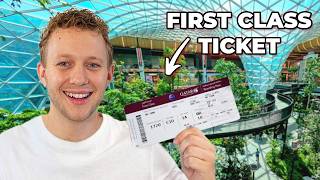 24 HORAS no AEROPORTO MAIS LUXUOSO do mundo com passagem de primeira classe