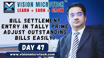 Bill Settlement Entry ✅ in Tally Prime | Adjust Outstanding Bills Easily!