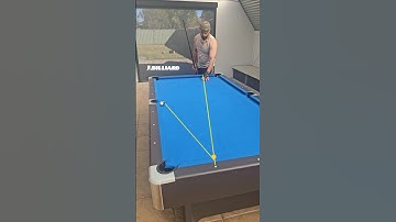 How to easily aim a one-rail kick shots for beginners #8ballpool #trickshots #billiards