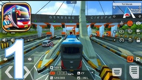 Bus Simulator Indonesia - Gameplay Part 1 Extreme Speed Bus Drive In Rainy Day BUSSID (Android)