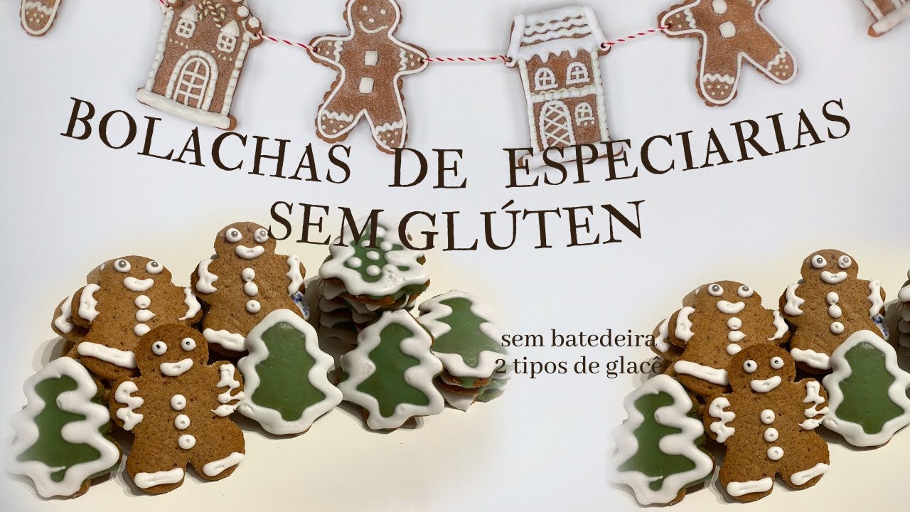 Bolachas de especiarias sem gluten