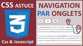 Navigation par onglets avec les styles Css