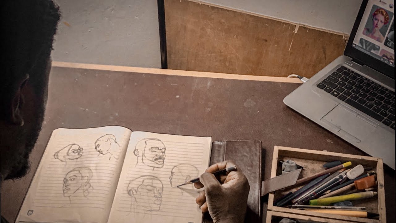 Portrait practice using Andrew Loomis Method, Portrait Drawing - YouTube