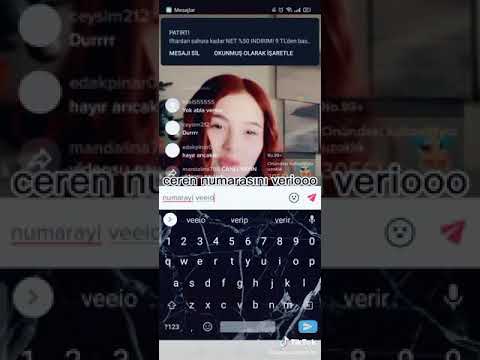 CEREN YALDIZ TELEFON NUMARASINI VERDİ