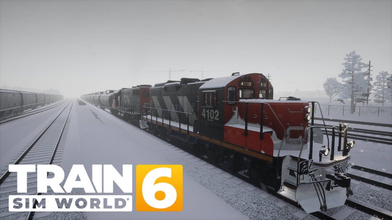 TRAIN SIM WORLD 6 - CANADA SOUS LA NEIGE EN GP9RM