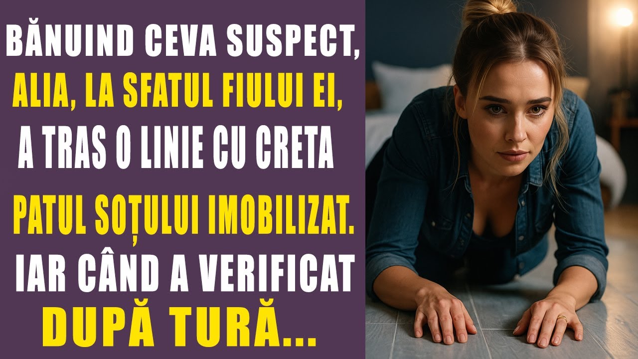 Bănuind ceva suspect, Alia a tras o linie  lângă patul soțului imobilizat…Iar când a verificat