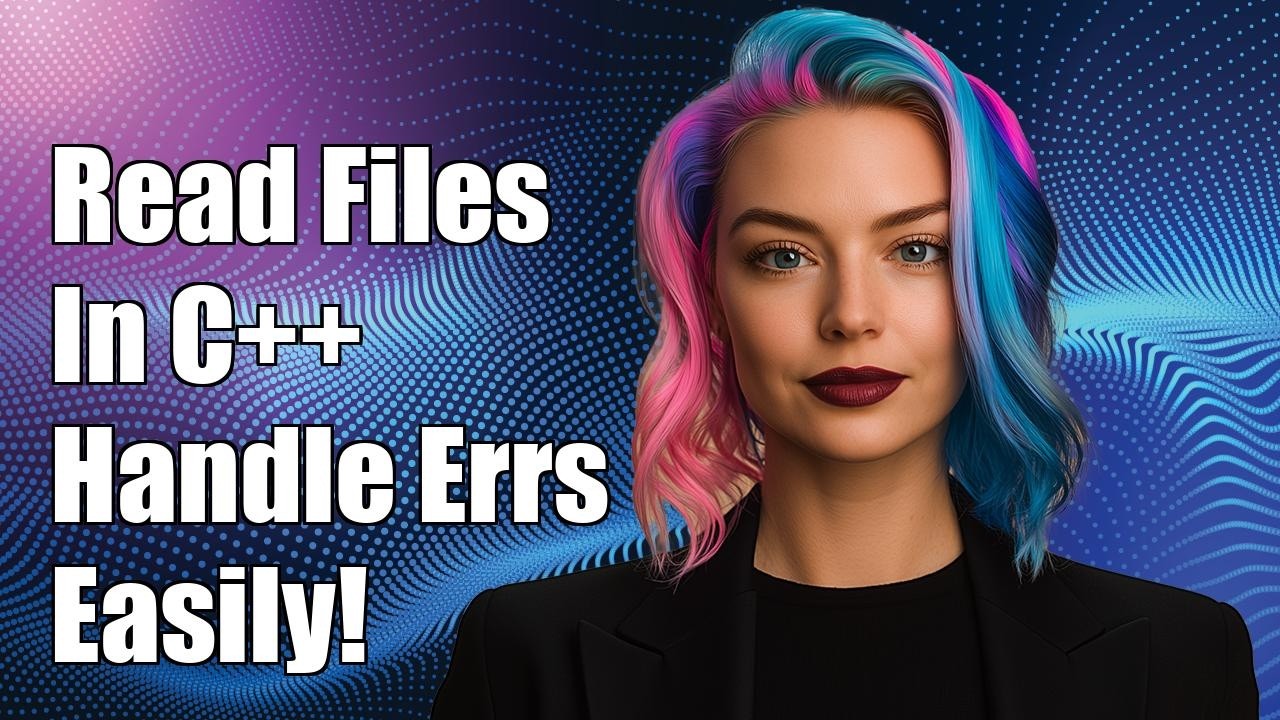 Portable way to read a file in C++ and handle possible errors - YouTube