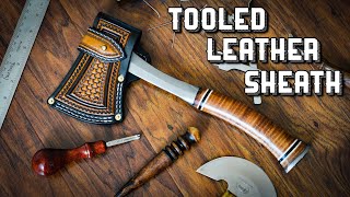 Making A Custom Tooled Leather Sheath For An Estwing Sportsman’s Axe  Leather Craft