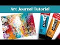 Art Journal with Me - Acrylic Paint Blending