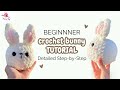 Step By Step Tutorial On How To Crochet A Bunny For Beginners Quick Easy Rabbit Free Pattern 