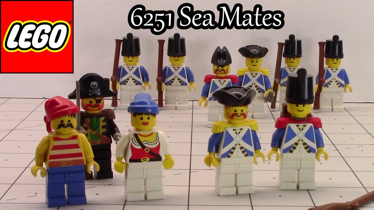 Vintage LEGO Sea Mates Pirate Minifigures 6251 - Review - YouTube
