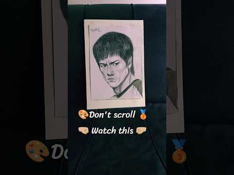 Drawing Bruce Lee 🎨🔥 | Sketching the Legend @darksketchdrow #shorts
