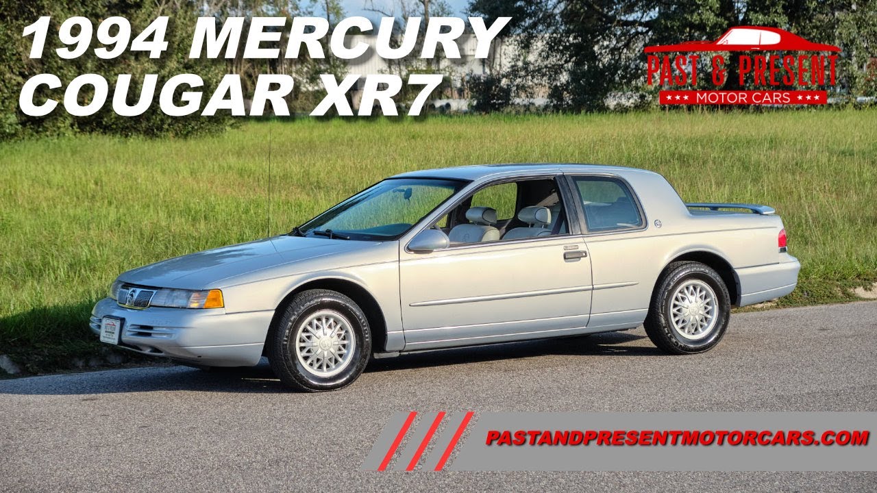 1994 Mercury Cougar XR7 Coupe 3.8L V6 Auto Silver 633240 - YouTube