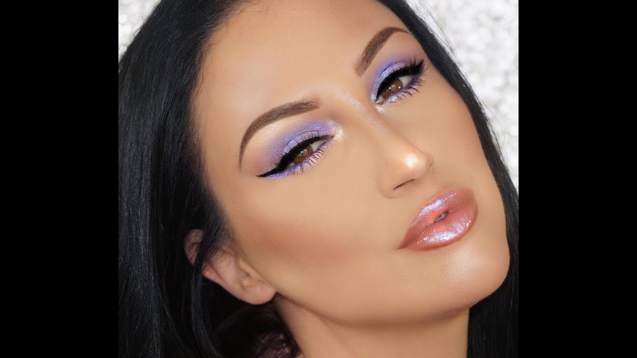 HOLOGRAPHIC INSPIRED MAKEUP USING NEW BUXOM FULL ON PLUMPING LIP POLISH