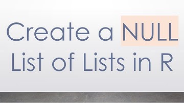 Create a NULL List of Lists in R