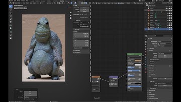 Blender + Painter Scale Creature.
