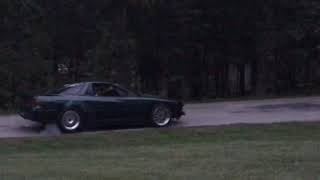 LS swap 3000GT burnout with new slicks