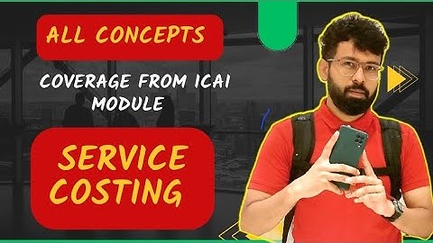 Service / Operating Costing CA Inter Costing FastTrack Free  by CA Rahul Panchal