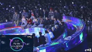 181201 BTS, iKON, BLACKPINK, Wanna One, MOMOLAND Reaction GFRIEND - TIME FOR THE MOON NIGHT@MMA
