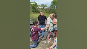 Woman awkwardly ignores man during marriage proposal
