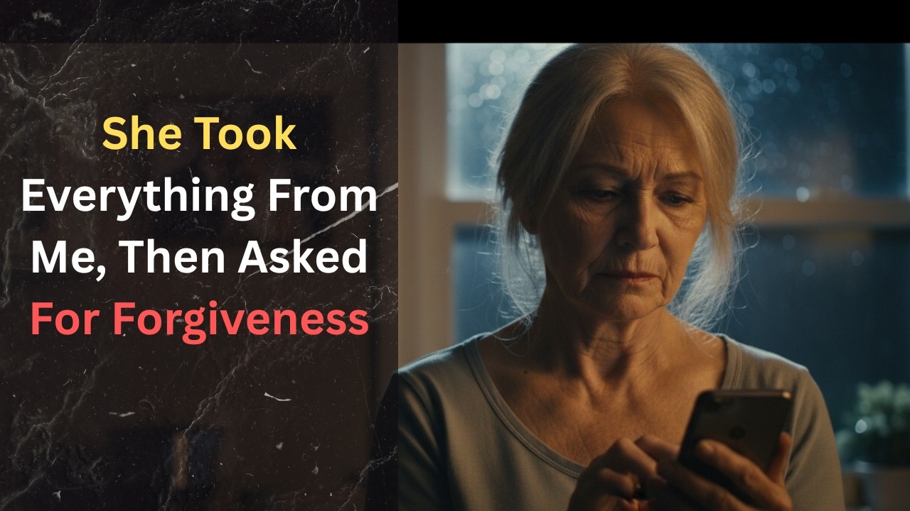 She Took Everything From Me, Then Asked For Forgiveness | Emotional Family Story