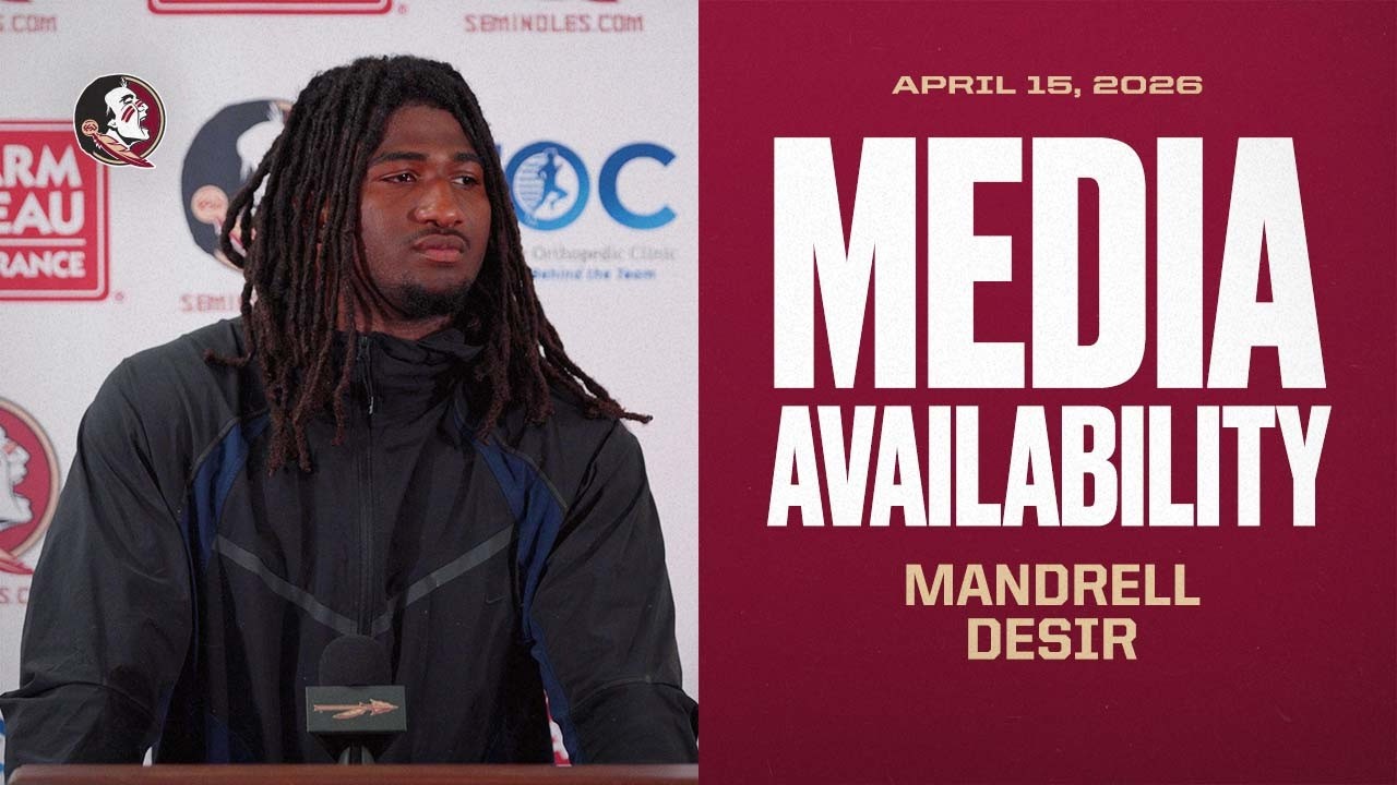 Image related to FSU Football | DL Mandrell Desir Post-Practice Media Availability